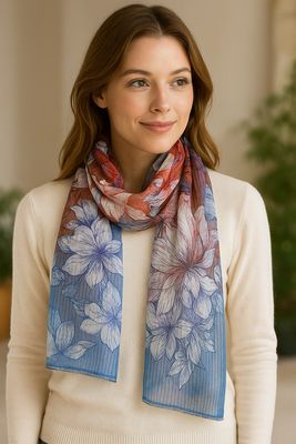 Ovo Vanilla Pure Silk Scarf - Last few!