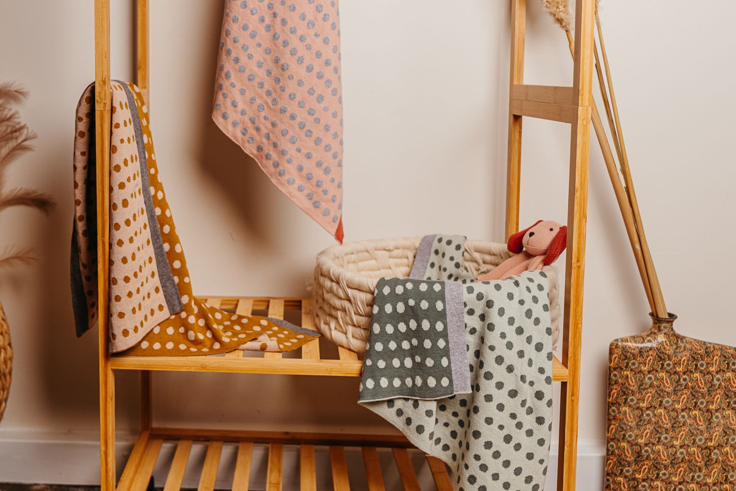 DLUX Baby Sunny Spot Cotton Stroller Blanket with unique spot design and free gift wrapping.