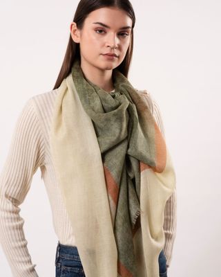 Blake - Minimalist Painterly Merino Wool Scarf | DLUX