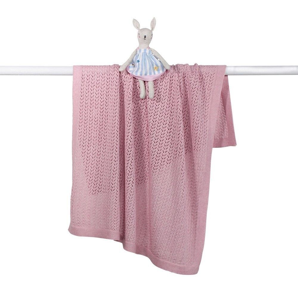 Bailey Pointelle Baby Stroller Blanket - Soft and Premium Cotton DLUX Baby Bailey Pointelle Stroller Blanket with intricate design and free gift wrapping.