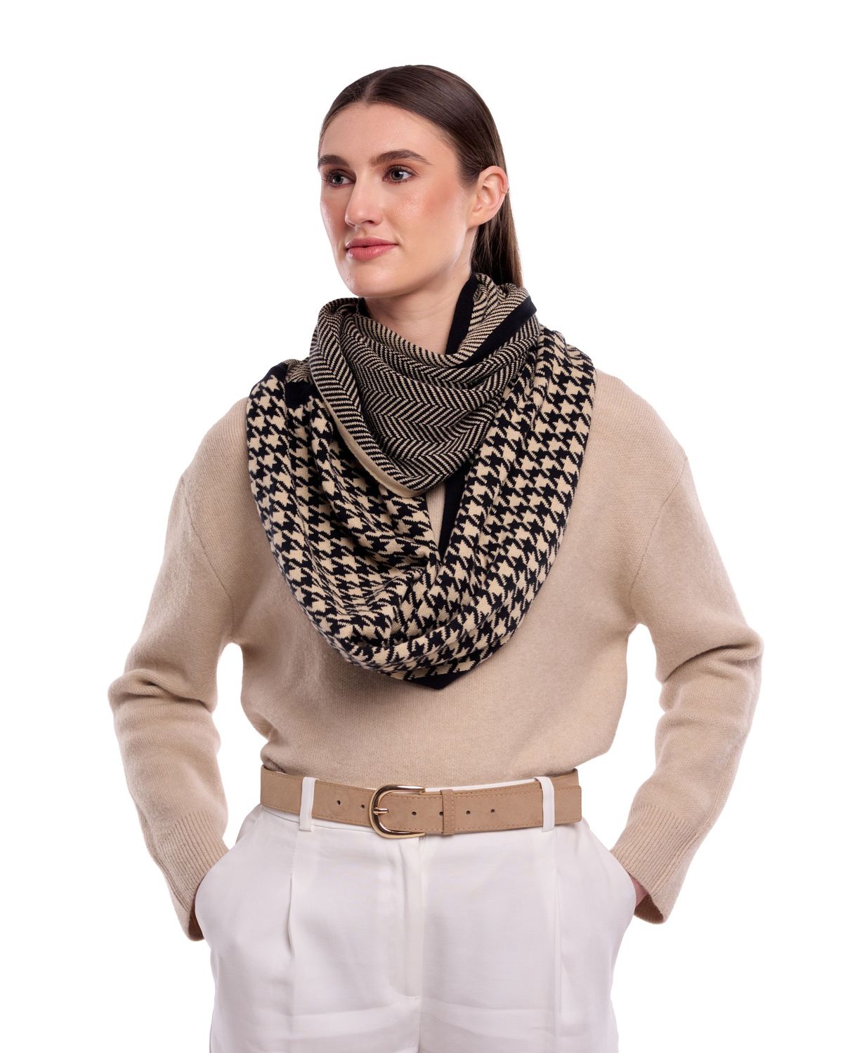 Bone & Tooth Knit Loop Scarf