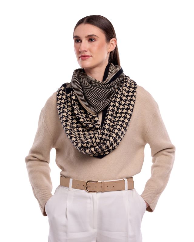 Bone & Tooth Knit Loop Scarf