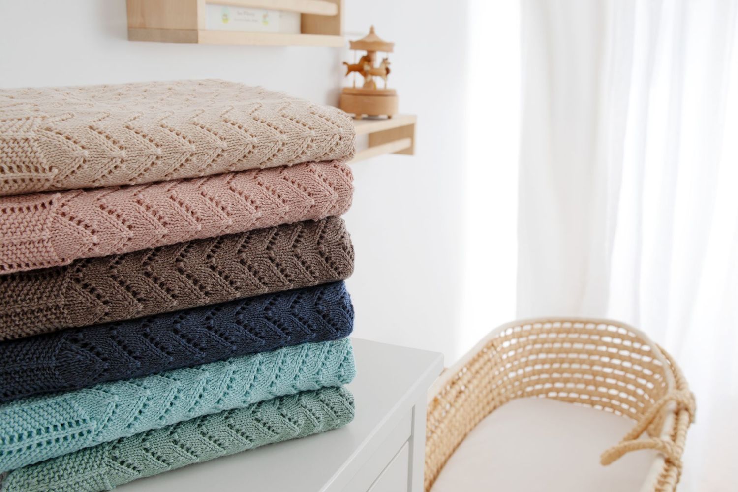 Mica Pure Cotton Multi-Purpose Knit Baby Blanket