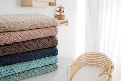 Mica Pure Cotton Multi-Purpose Knit Baby Blanket Mica Pure Cotton Multi-Purpose Knit Baby Blanket