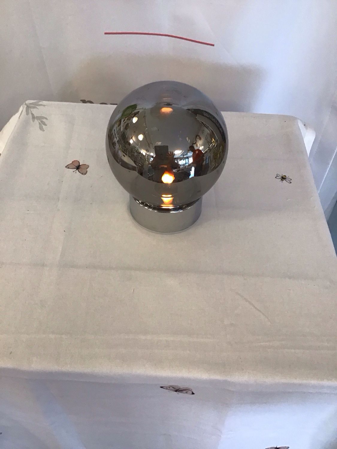 LED Kugel mit Flamme
