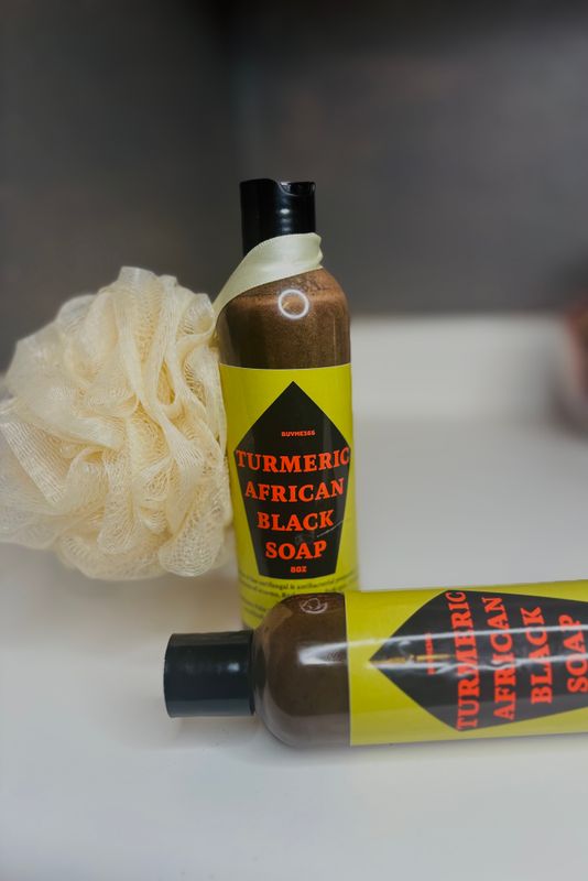 Turmeric African Black Soap 8oz