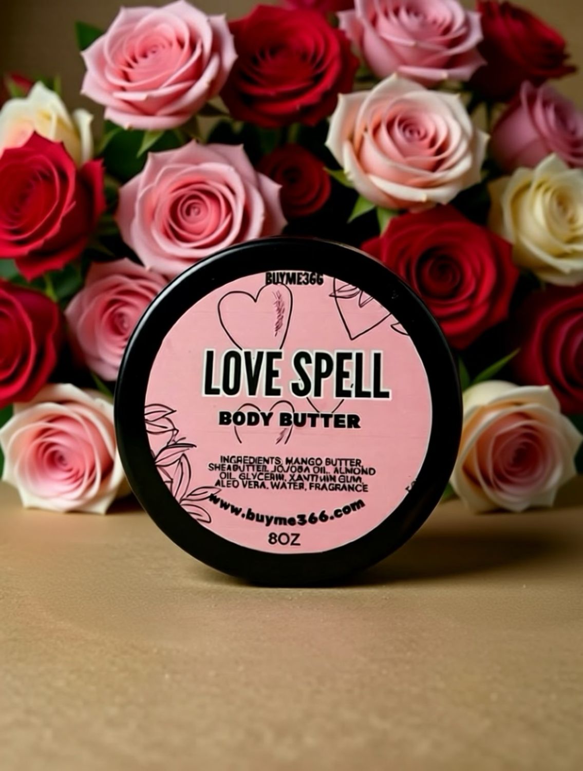Love spell Mildly scented Body Butter 8oz