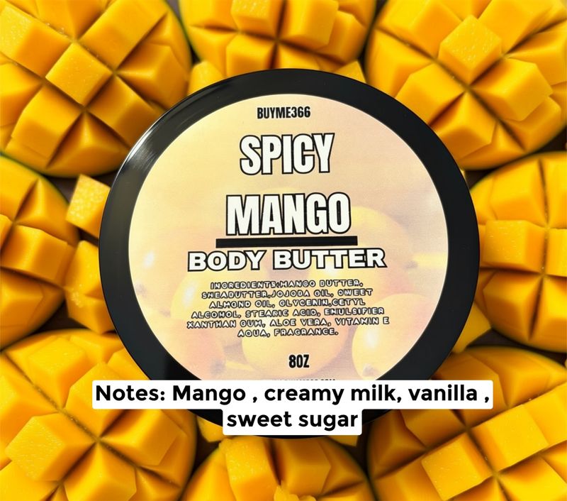 Spicy Mango Mildly Scented Body Butter 8oz