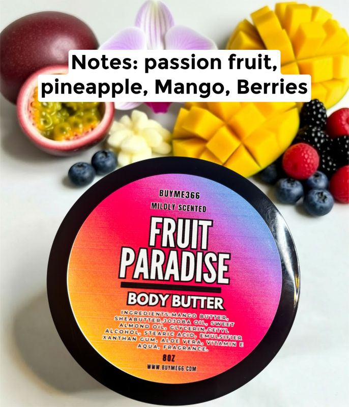 Fruit Paradise Mildly scented Body butter 8oz