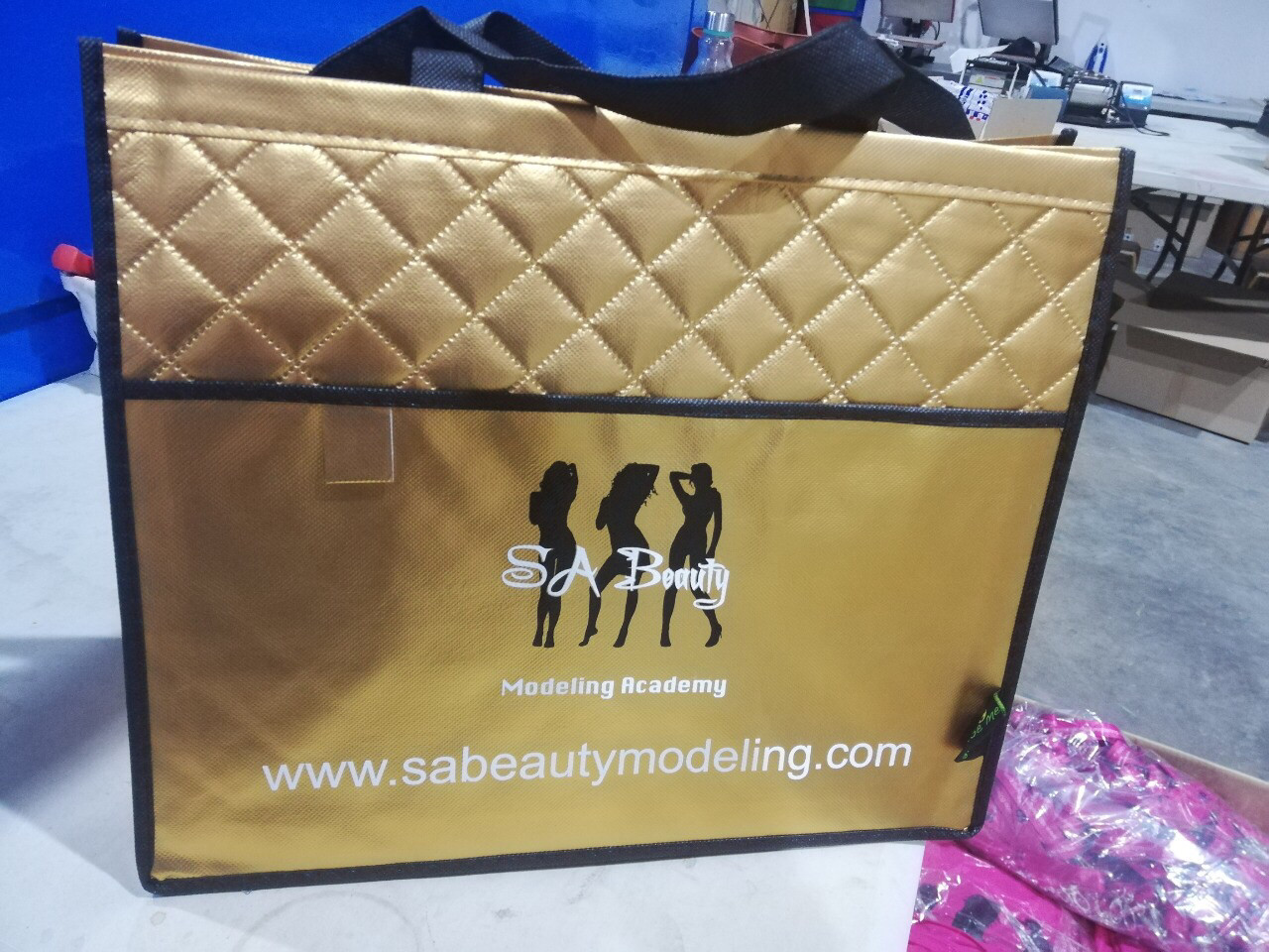Sa beauty gold shopper Bag