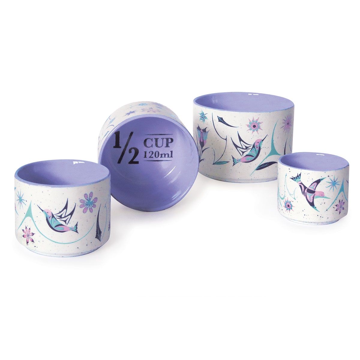Hummingbirds Ceramic Measuring Cups