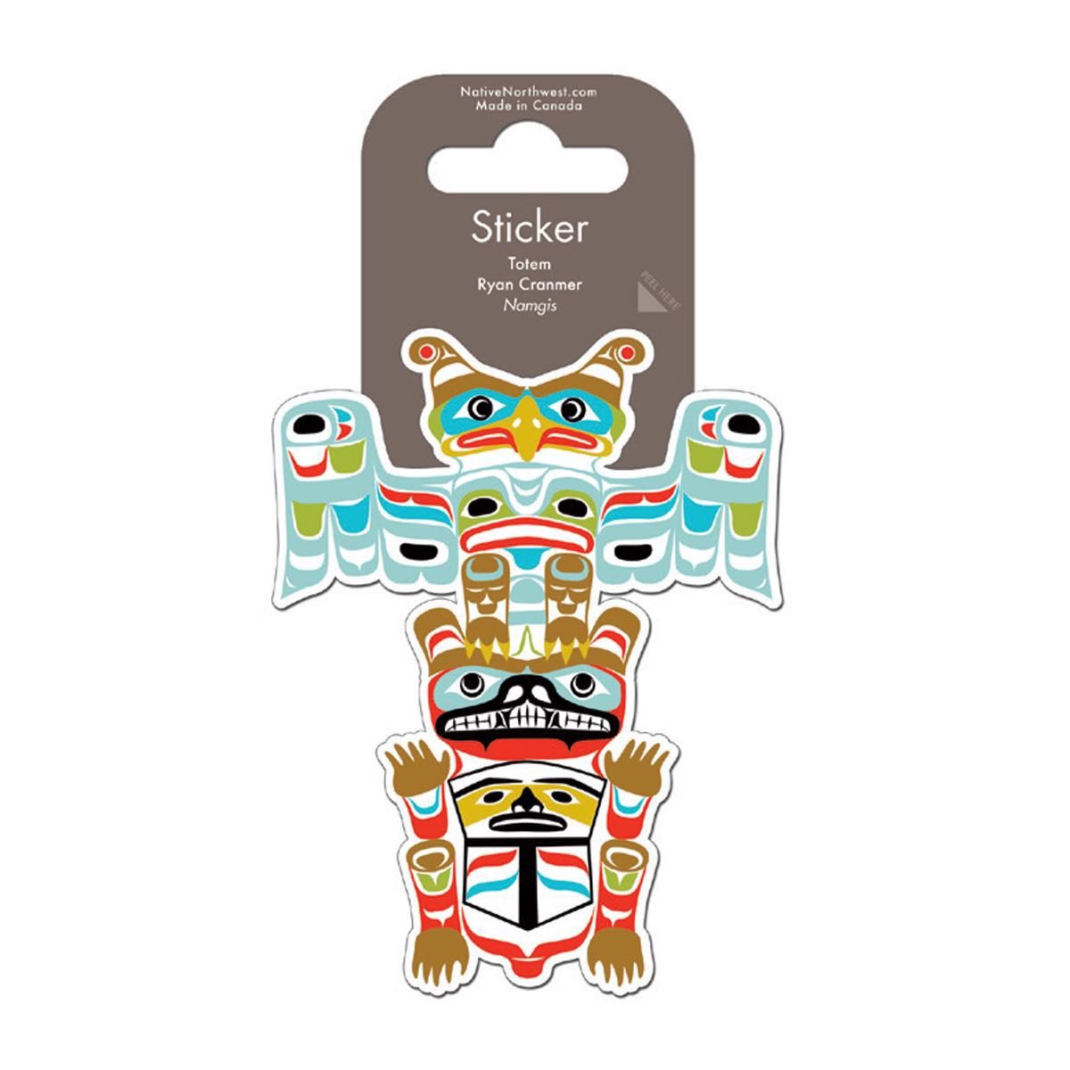 Native Art Stickers, Design: Totem