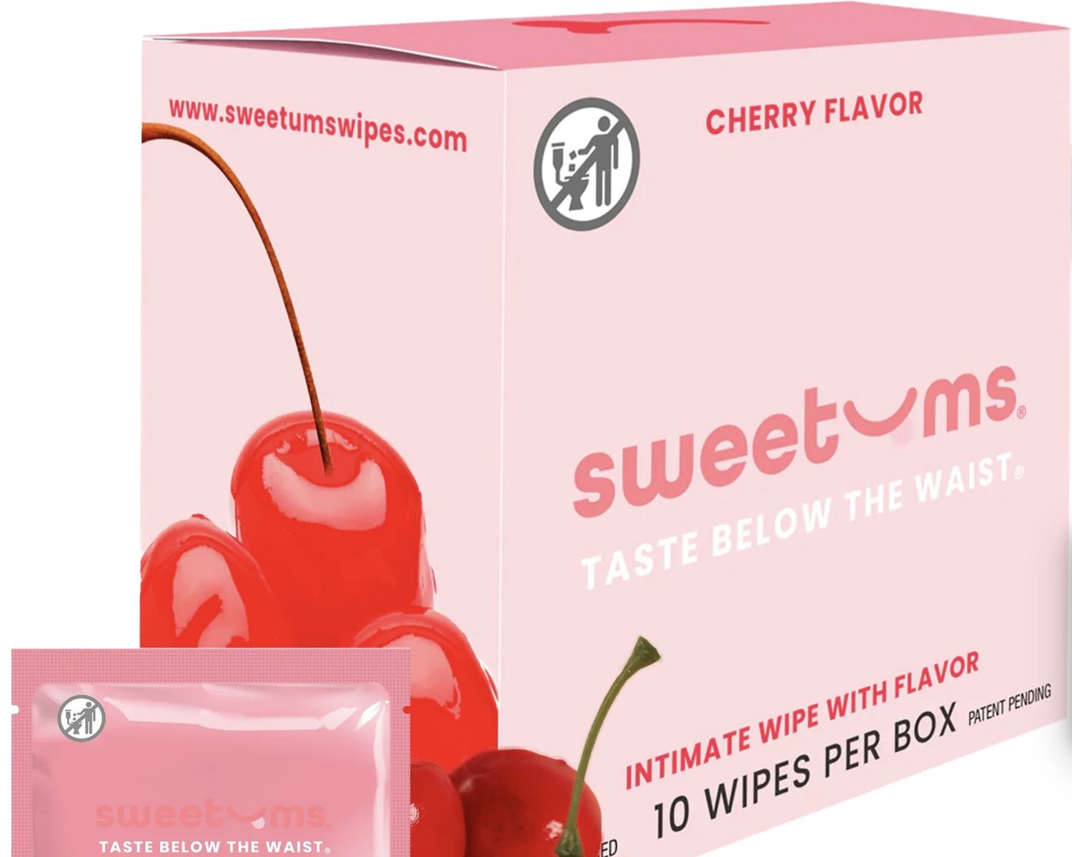 Cherry flavored Intimate wipes