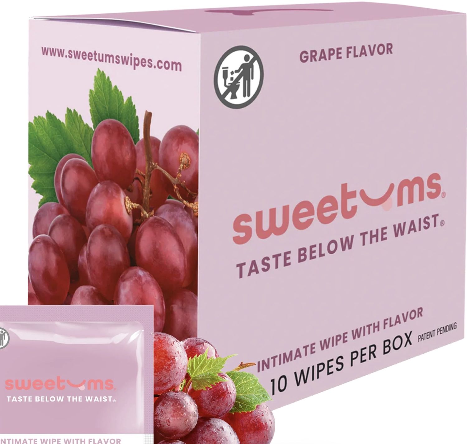 Grape flavored Intimate wipes