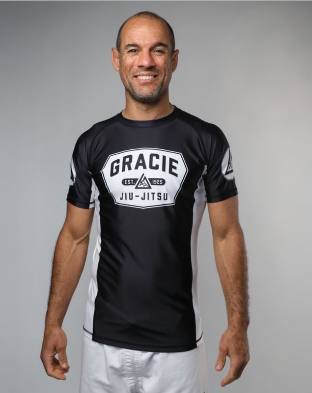White Classic Rank Short-Sleeve Rashguard (Men)