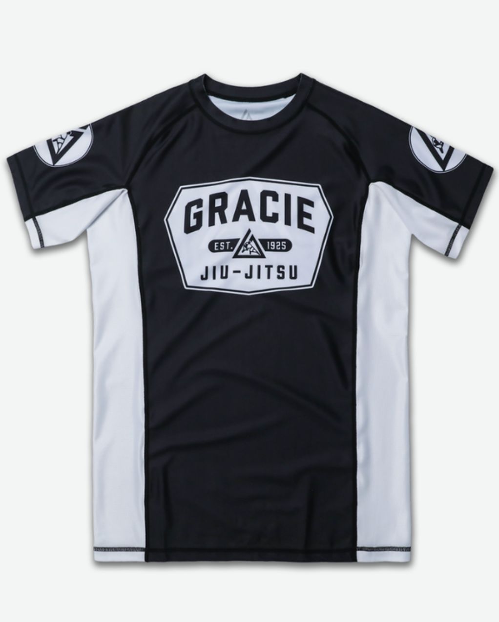 White Classic Rank Short-Sleeve Rashguard (Men)