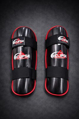 Eclipse Kickboxing Shin Guards - Carbon Black
