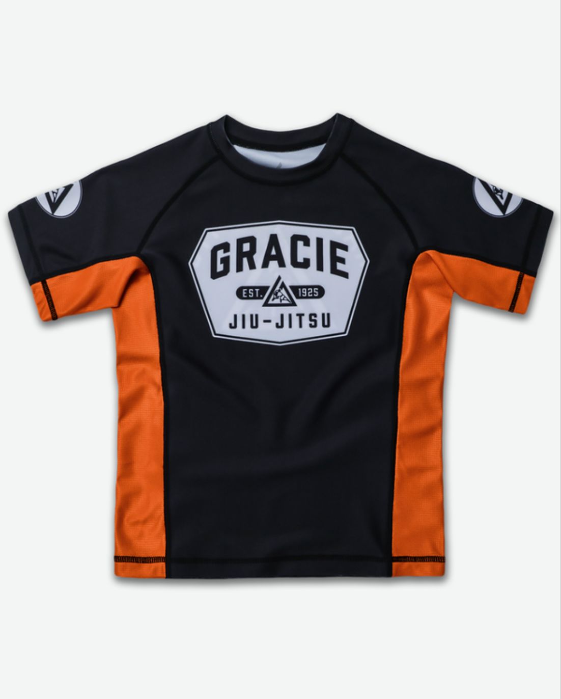 Orange Classic Rank Short-Sleeve Rashguard (Kids)
