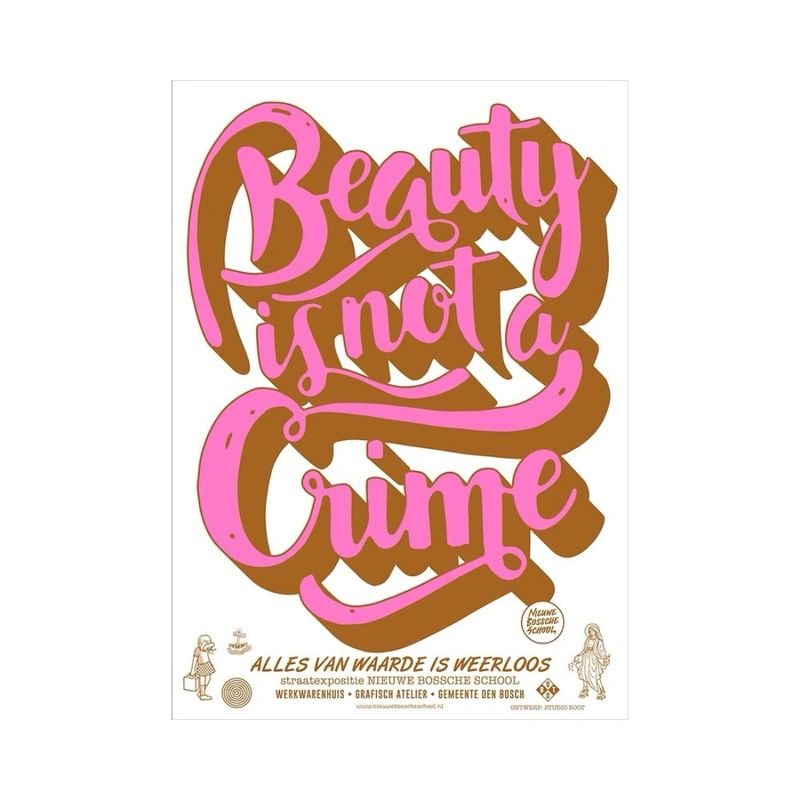 Studio Boot poster - Beauty is not a crime