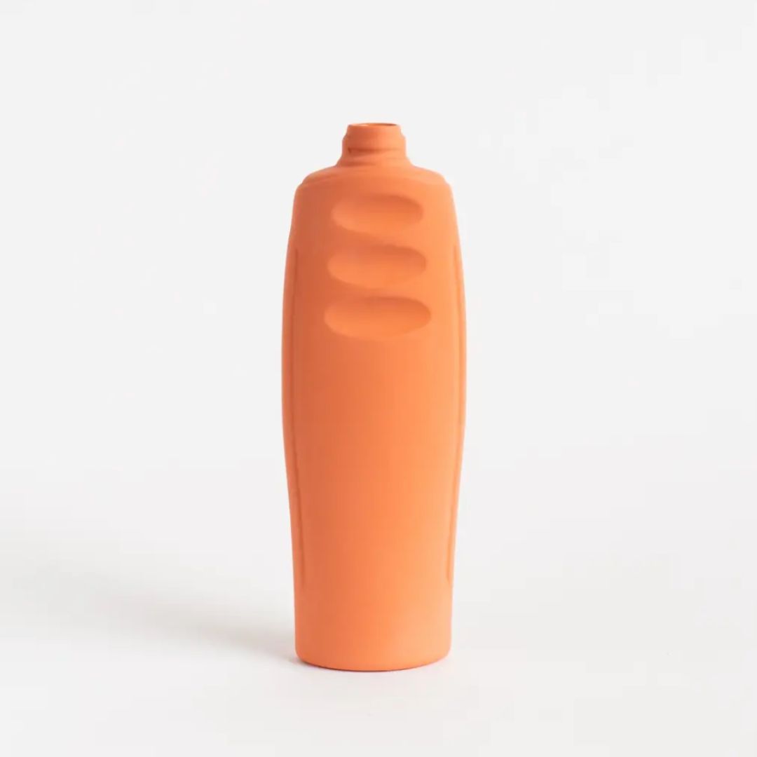 Foekje Fleur Porcelain Bottle Vase #23 - Salmon