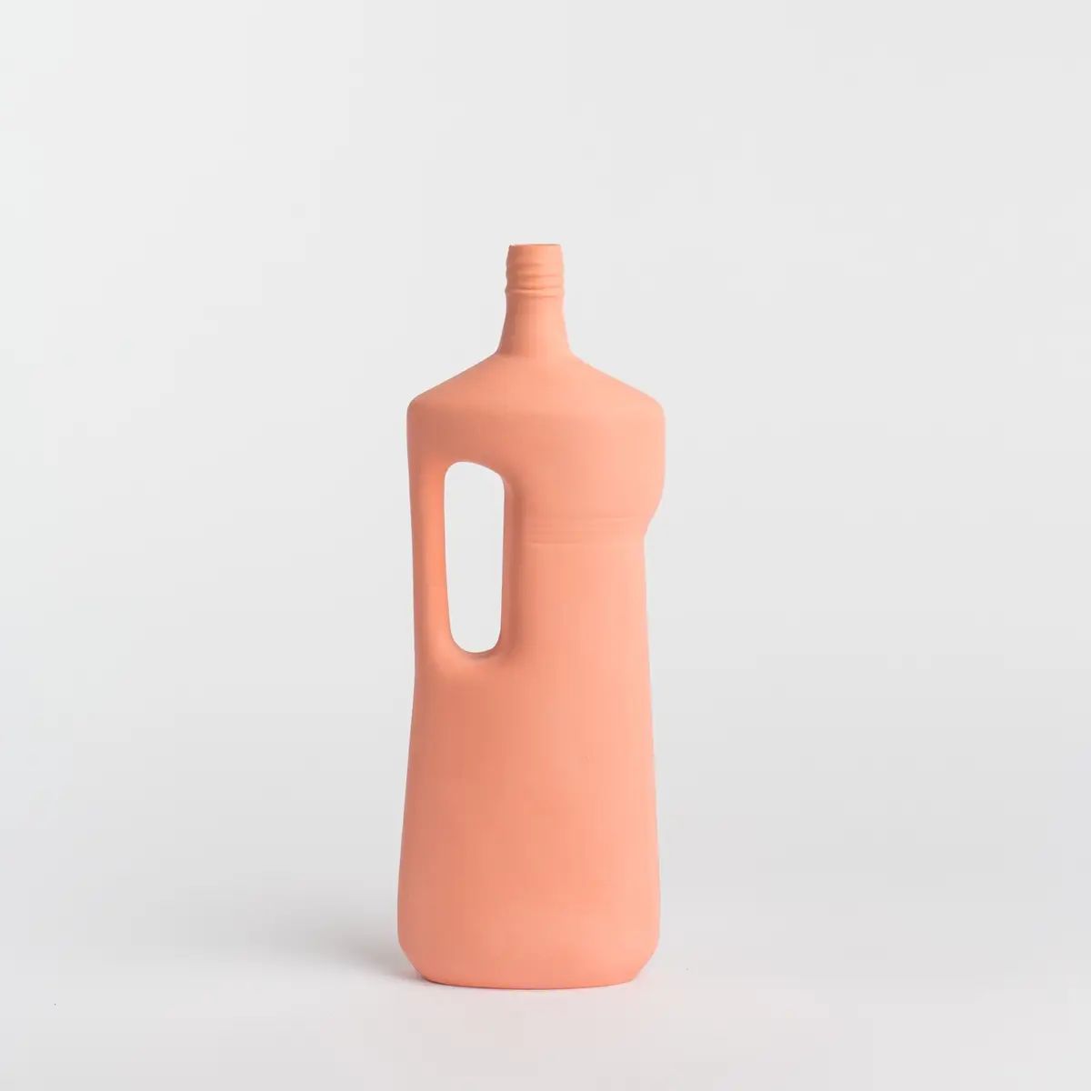 Foekje Fleur Porcelain Bottle Vase #16 – Salmon