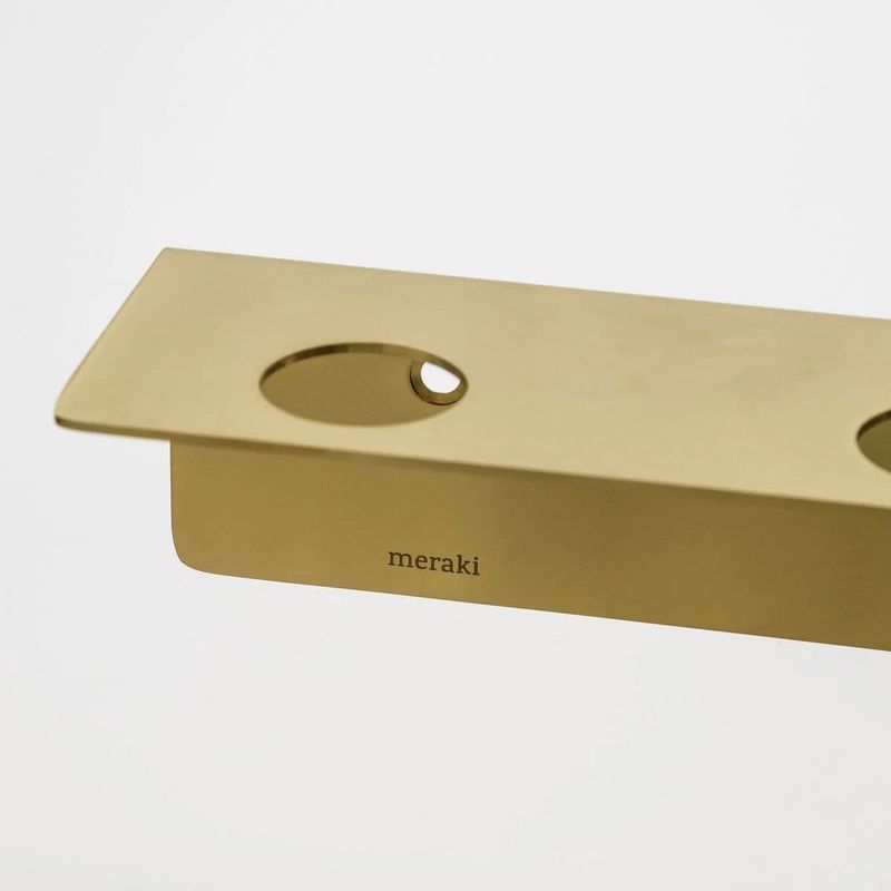 MERAKI Bottle Hanger met haken geborsteld messing)