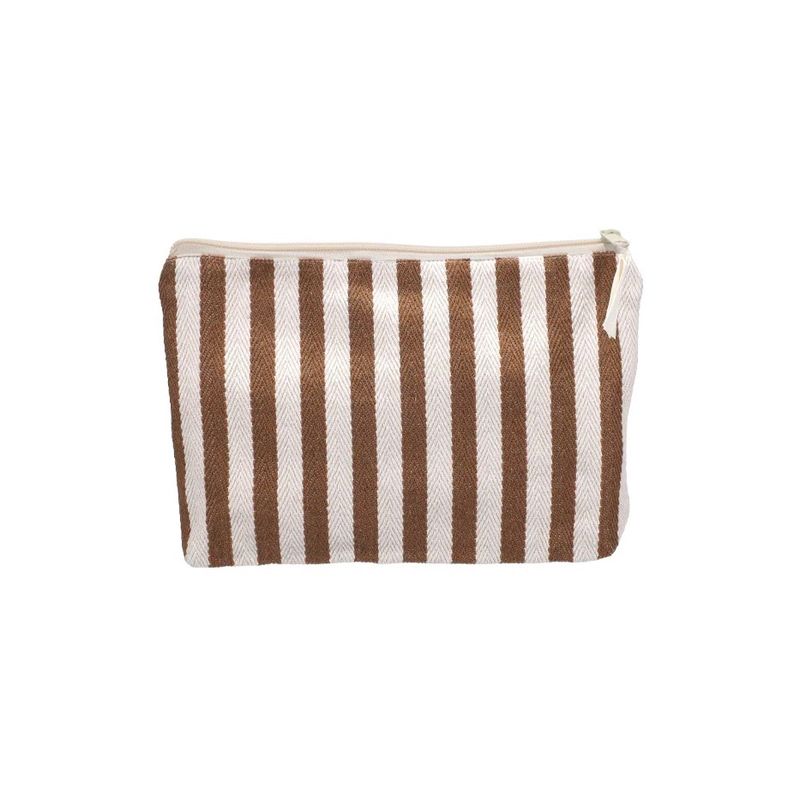 Toilettas streep dark brown