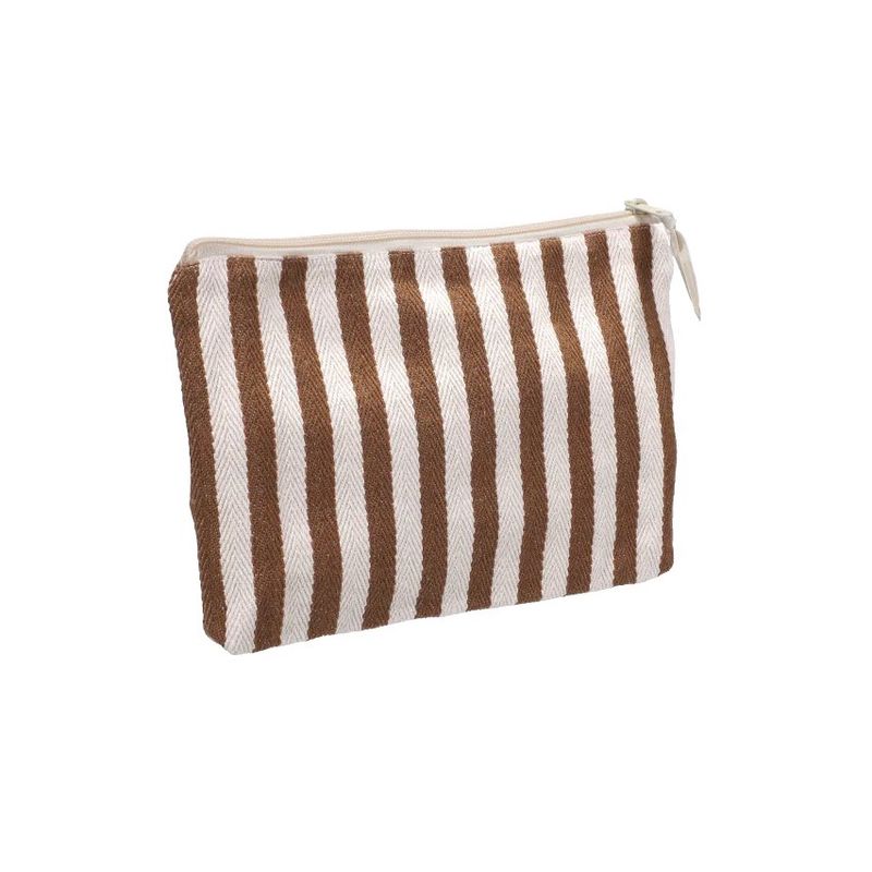 Toilettas streep dark brown