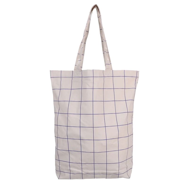 Shopper katoen grid