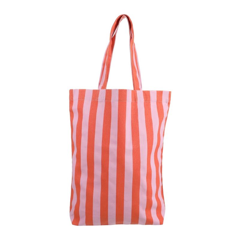 Shopper katoen pink + orange