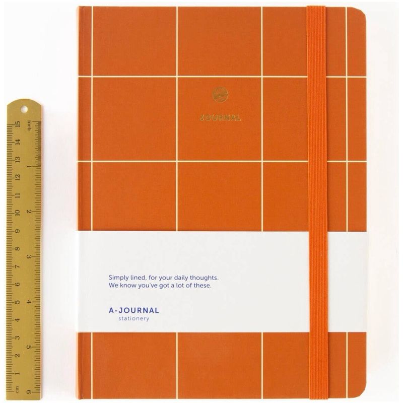 A-Journal Notebook Terracotta Checkered