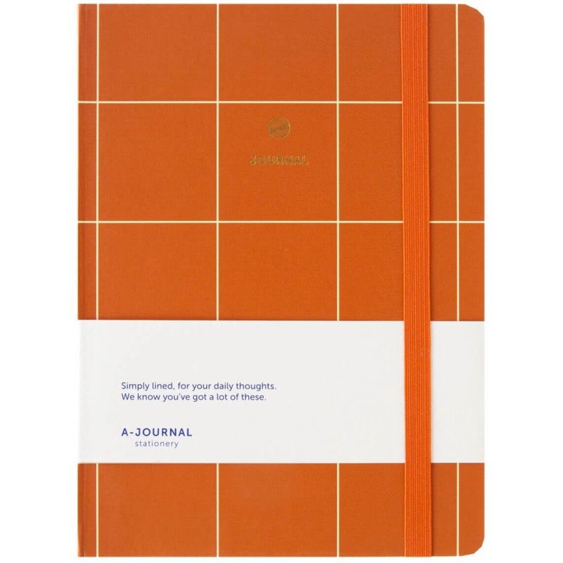 A-Journal Notebook Terracotta Checkered