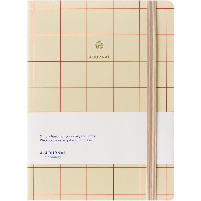A-Journal Notebook – Checkered Red
