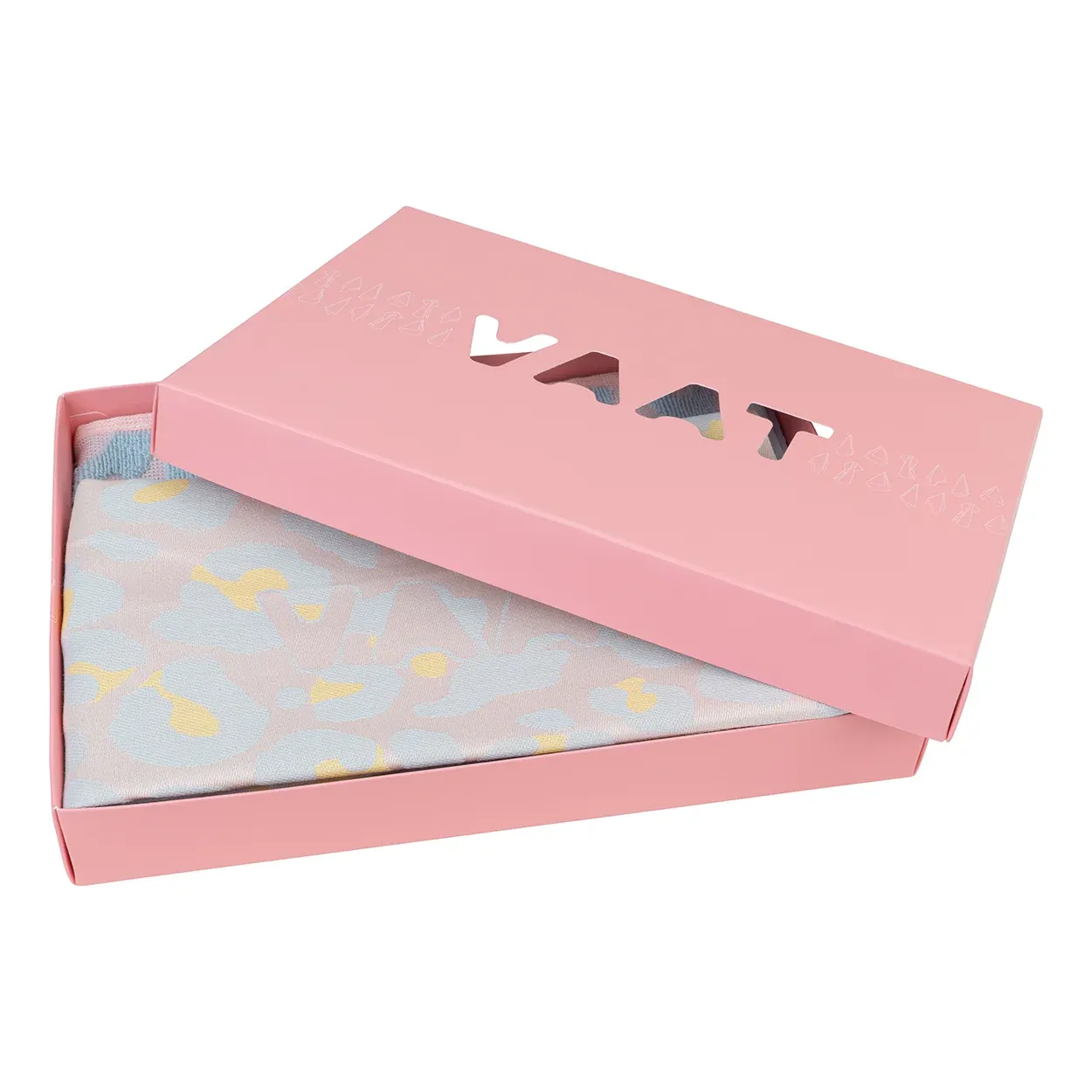 VAAT Gift Set I Love Leopard - pastel blue / yellow