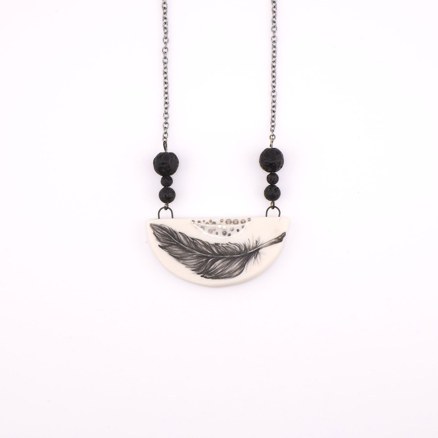 Mallory Wetherell, Necklace, Feather
