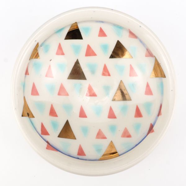 D Mert, bowl, bling triangle patterned