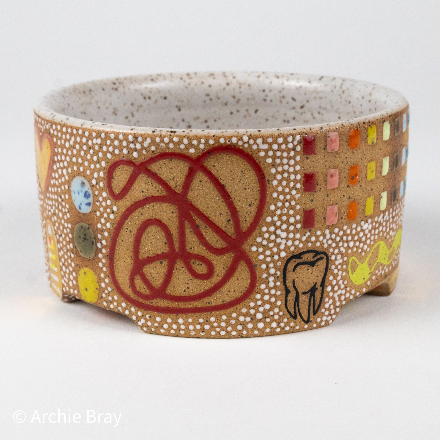 D Mert, Bling Collage Dog Dish