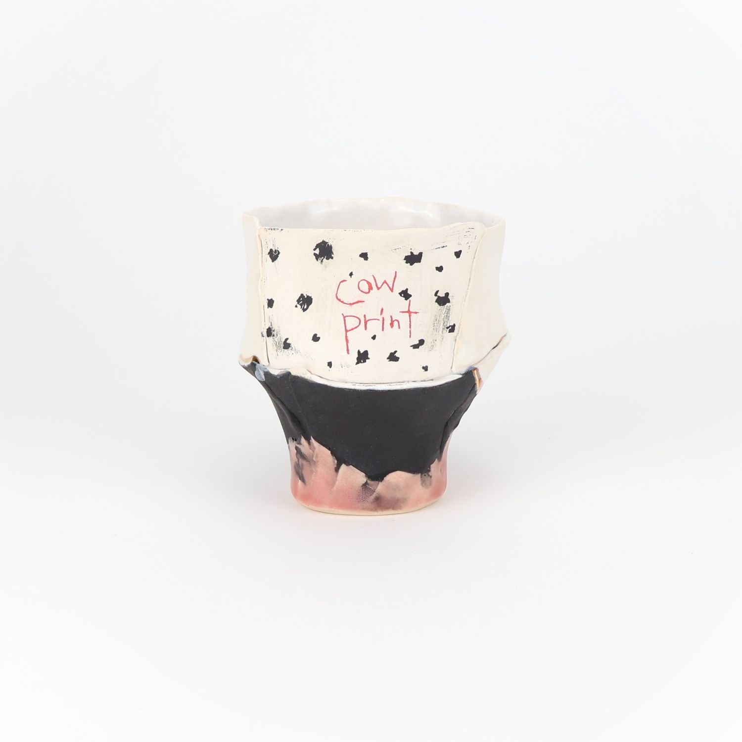 Laura Dirksen, blue cow print cup