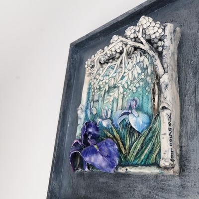 Heesoo Lee, Iris landscape, wall piece