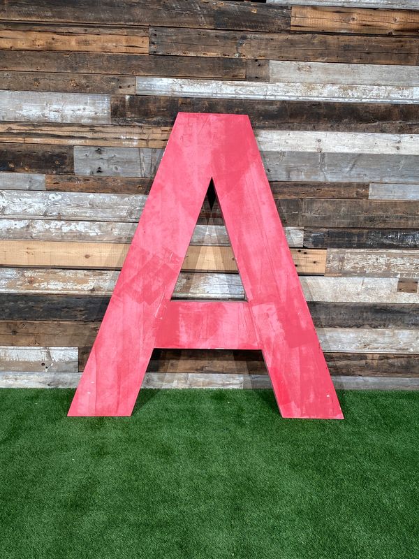 Large Aluminum "A" sign 73 inches Tall
