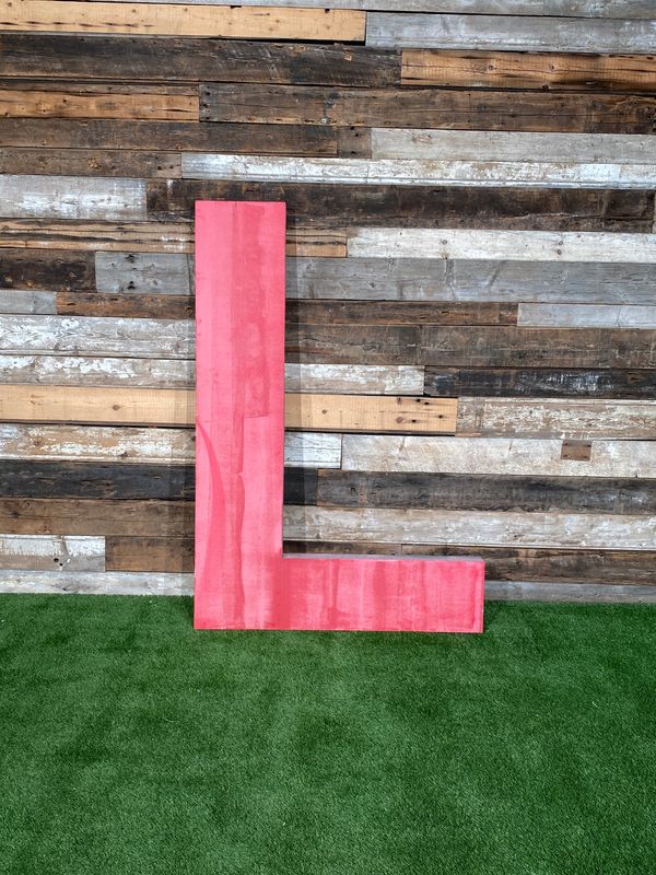 Large Aluminum "L" sign 72 inches Tall