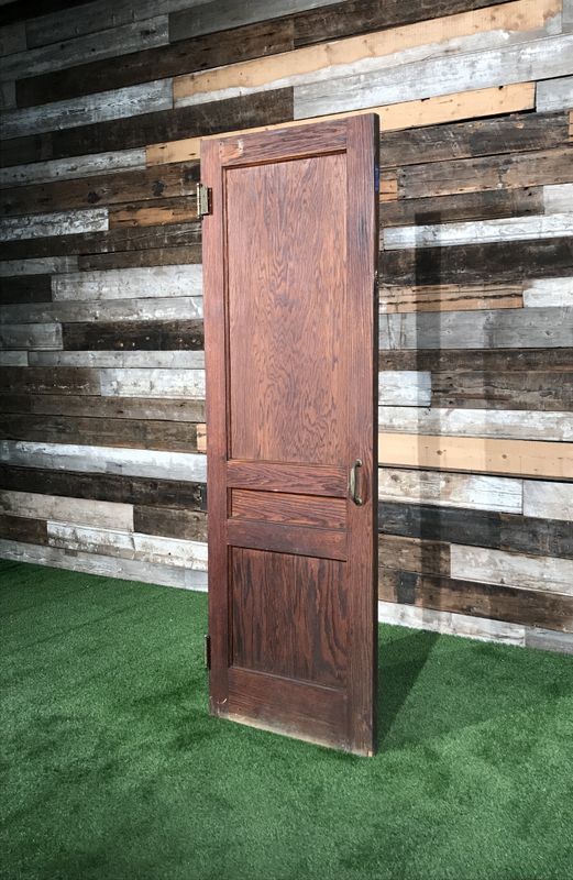 3 Panel Solid Wood Door | Interior Exterior Architectural Salvage