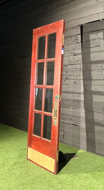 Oversized Full-Lite Solid Mahogany Wood Entry Door