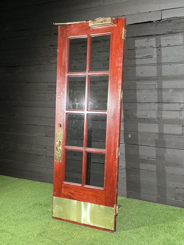 Full-Lite Solid Mahogany Wood Oversized Doors 94" x 35" x 1-3/4"