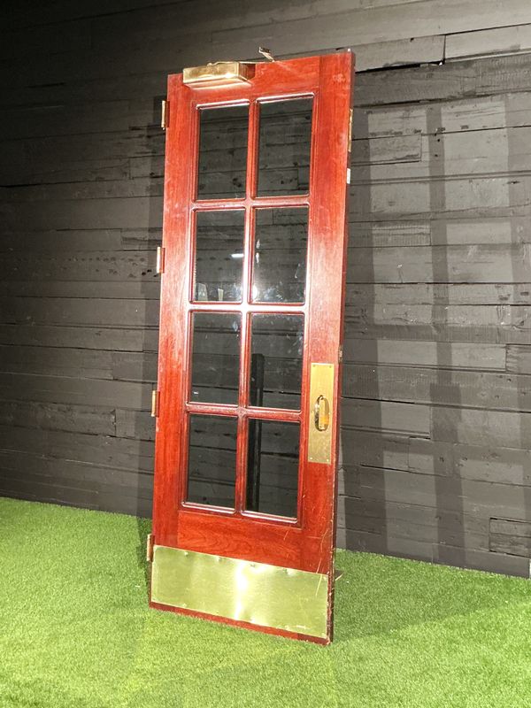 Full-Lite Solid Mahogany Wood Oversized Doors