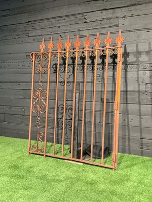 Wrought Iron Fence Gate – Reclaimed Architectural Salvage | 74" x 59"