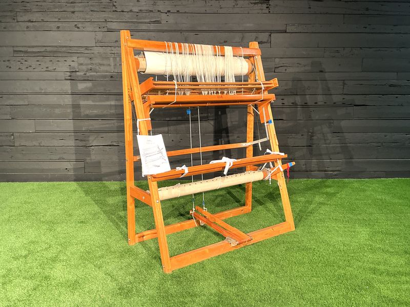 Leclerc Nilus 45" Vertical Weaving Floor Loom | Traditional Wood Frame Textile Loom | Pre-Owned Vintage