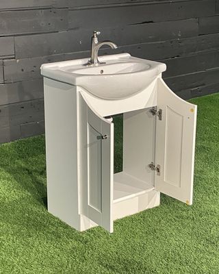 Dreamwerks Elanor 24" Contemporary Euro Bathroom Vanity with White Ceramic Top