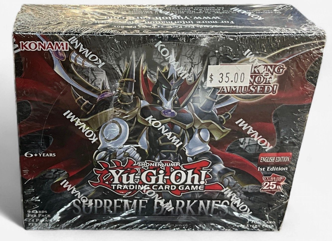 YuGiOh Supreme Darkness Booster Display Box (24 packs) Sealed New