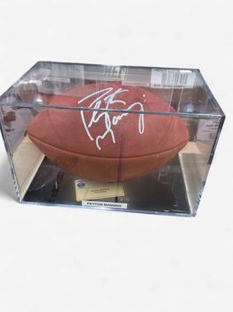 Peyton Manning signed Steiner authenticated Wilson, NFL football